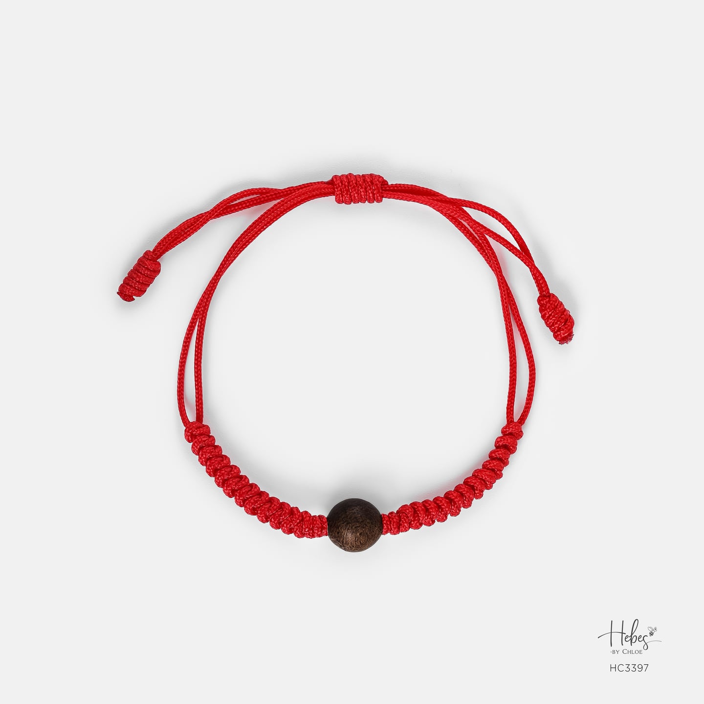 Red String Indonesian Agarwood Bracelet HC3397